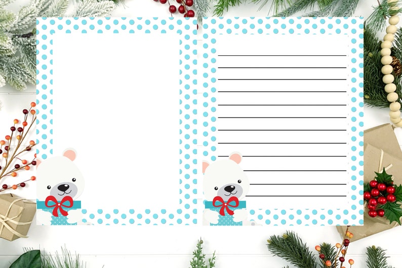 Printable Stationery Set US Letter Size PDF, Instant Download ...