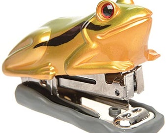 Small Frog Stapler 2 Glossy Detailed Decorative