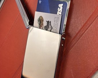 Brass Flip Top Card Case