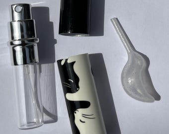Spray Bottle w/ Kitty Cats (Empty / Refillable)  w/ Bird Eye Dropper