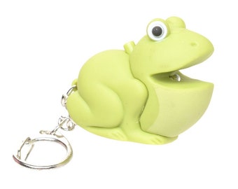 Frog Keychain with LED Light and Ribbet Sound
