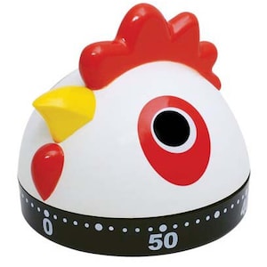 White Chicken Kitchen Timer 2