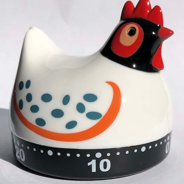 White Chicken Kitchen Timer