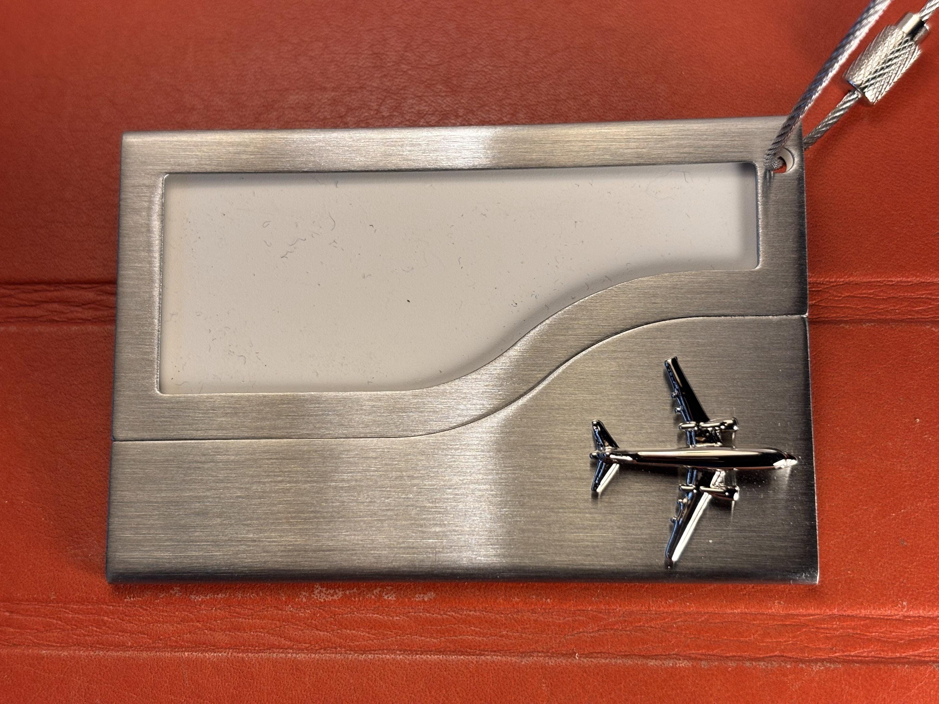 Stainless Steel Airplane Luggages Tag - Etsy