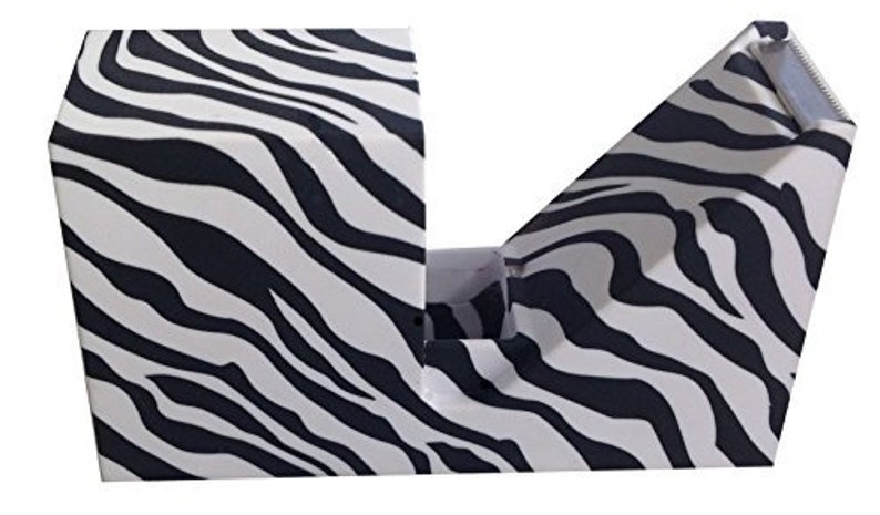 Zebra Print Stationery Set Stapler, Tape Dispenser & Staple Remover image 3