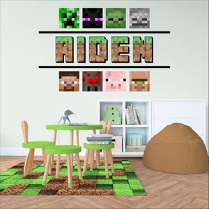 Personalized Gaming Sticker for Kids Room – Gamer Name Wall Decal – Video Game Room Decor – Custom Controller Vinyl Wall Art- Gaming Decal
