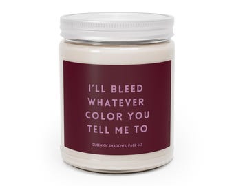 Throne of Glass Candle: Manon Blackbeak, Soy Wax Scented Candle (9oz)