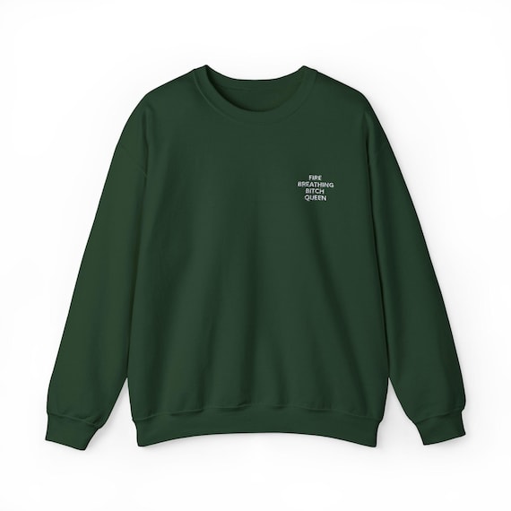 Fire Breathing Bitch Queen Unisex Crewneck Sweatshirt, Throne of Glass, Aelin