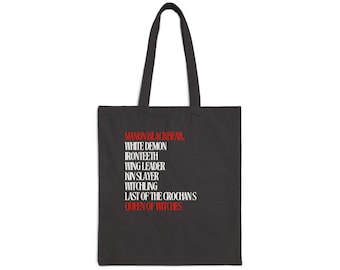Manon Blackbeak, Cotton Canvas Tote Bag, Throne of Glass