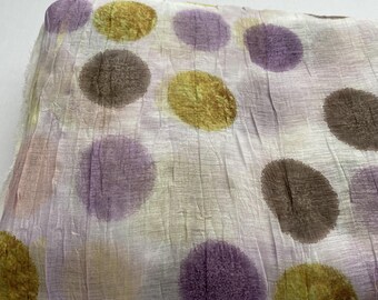 Polka Dot Printed Crinkled Fabric,Sewing Fabric,Dress Fabric,Polka Dot Fabric,Soft Fabric,Thin Fabric,Curtain Fabric,Fabric By 1/2 Yard