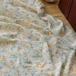 Tissu de mousseline brodé floral,tissu de créateur,tissu floral,tissu brodé,tissu marguerite,tissu de robe,tissu par yard,tissu mousseline