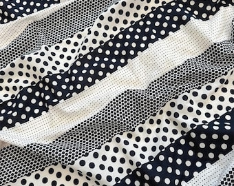 Striped Polka Dot Cotton Fabric,Quilting Fabric,Polka Dot Fabric,Cotton Fabric,Dress Fabric,Soft Fabric,Printed Fabric,Fabric By 1/2 Yard