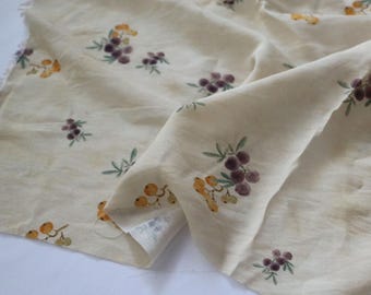 Tessuto Tencel stampato color uva, tessuto per abiti, tessuto per cucire, tessuto Tencel, tessuto stampato, tessuto per tende, tessuto per tovaglie, tessuto al metro