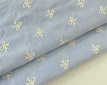 Bogen gestickter gestreifter Stoff, Quiltstoff, gestreifter Stoff, gestickter Stoff, Kleiderstoff, weicher Stoff, Vorhangstoff, Stoff durch 1/2 Yard