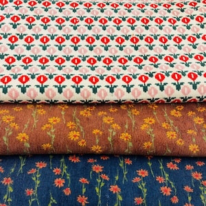 Velours côtelé marguerite,Tissu à fleurs,Tissu imprimé,Tissu pour canapé,Tissu pour nappe,Tissu d'ameublement,Tissu par mètre,Tissu pour coussin