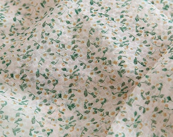 Floral Chiffon Fabric,Designer Fabric,Floral Fabric,Printed Floral Fabric,Daisy Fabric,Summer Dress Fabric,Fabric By 1/2 Yard,Chiffon Fabric