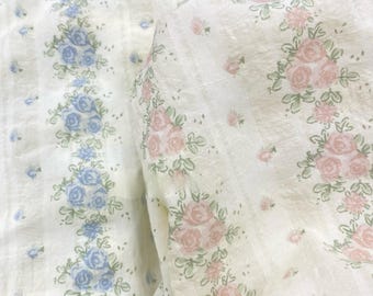 Floral Cotton Fabric,Printed Fabric,Flower Fabric,Quilting Fabric,Dress Fabric,Curtain Fabric,Soft Fabric,Fabric by 1/2 yard