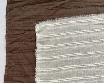 Tecido de algodão jacquard listrado liso, tecido de algodão, tecido listrado, tecido para vestidos, tecido para costura, tecido liso, tecido para cortinas, tecido vendido por 1/2 jarda