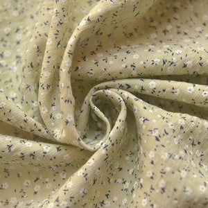 Floral Printed Cotton Fabric,Designer Fabric,Floral Fabric,Embroidered Fabric,Daisy Fabric,Dress Fabric,Fabric By Yard,Cotton Fabric image 2