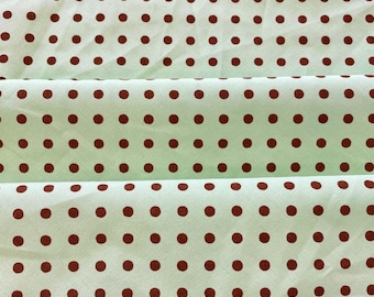 Green Polka Dot Cotton Twill Fabric,Quilting Fabric,Polka Dot Fabric,Dress Fabric,Cotton Fabric,Soft Fabric,Baby Fabric,Fabric By 1/2 Yard