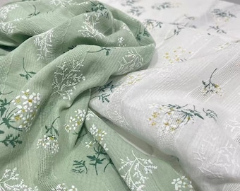 Floral Cotton Fabric,Lace Fabric,Printed Floral Fabric,Tablecloth Fabric,Summer Dress Fabric,Fabric By 1/2 Yard,Cotton Fabric