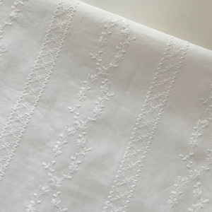 White Embroidered Cotton Fabric,Embroidered Floral Fabric,Curtain Fabric,Dress Fabric,Cotton Fabric,Quilting Fabric,Fabric By Yard