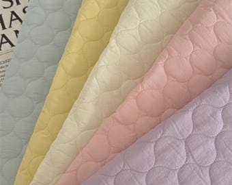 Gourd Solid Quilted Fabric,Quilted Fabric,Solid Fabric,Soft Fabric,Padded Fabric,Sewing Fabric,Winter Fabric,DIY Fabric,Fabric By 1/2 Yards