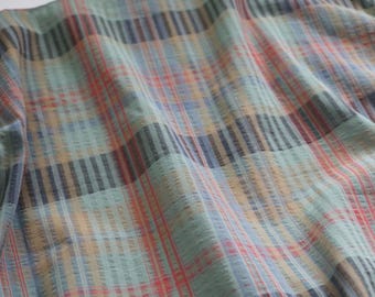 Tecido de algodão listrado, Tecido listrado, Tecido de algodão, Tecido para costura, Tecido para vestido, Tecido para almofada, Tecido para cortina, Tecido para mesa, Tecido por 1/2 metro