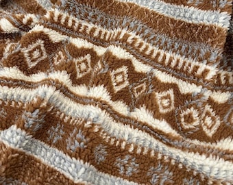 Brown Sherpa Fabric,Sherpa Fabric,Brown Fabric,Sewing Fabric,Jacket Fabric,Winter Fabric,Cushion Fabric,Soft Fabric,Fabric By 1/2 Yards