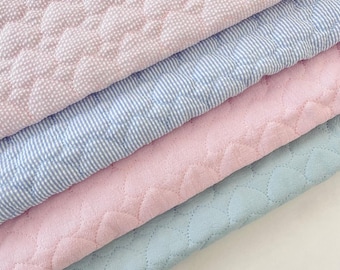 Heart Quilted Crinkled Cotton Fabric,Quilted Fabric,Soft Fabric,Padded Fabric,Sewing Fabric,Winter Fabric,Cotton Fabric,Fabric By 1/2 Yards