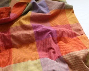 Kleurrijke geruite katoenen stof, geruite stof, katoen, quiltstof, jurkstof, gordijnstof, tafelkleedstof, stof per 1/2 Yard