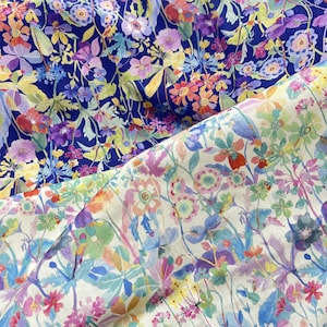 Floral Cotton Fabric,Embroidered Fabric,Flower Fabric,Printed Fabric,Quilting Fabric,Designer Fabric,Dress Fabric By Yard,Daisy Fabric