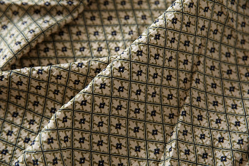 Tela de algodón floral, tela de acolchado floral, tela de diseñador marrón, tela cortada a medida, tela por metro, tela de algodón, tela vintage imagen 6
