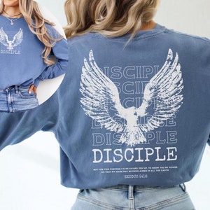 Christian Shirt Long Sleeve Comfort Colors Disciples of Christ Jesus Shirt Jesus Shirt Faith Christian Gift Bible Verse Shirt Christian