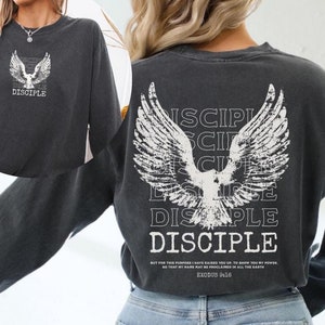 Disciple Shirt Long Sleeve T-shirt Comfort Colors Disciples of Christ Christian Shirt Jesus Shirt Faith Christian Gift Bible Verse Shirt