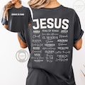 Jesus Is King Names of God Hebrew Shirt Christian Comfort Colors Yahweh Shirt Christian Worship T-shirt for Jesus Lover Gift for Christian product logo