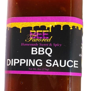 12oz HARLEM BBQ Dipping Sauce Handmade Sweet & Spicy - made with Lil Hot Momma