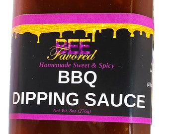 10oz HARLEM BBQ Dipping Sauce Handmade Sweet & Spicy - made with Lil Hot Momma