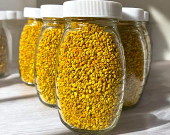 Propolis Raw Bee Pollen - 100% Pure Natural - Unfiltered. Sweet and Crunchy - 5oz jar
