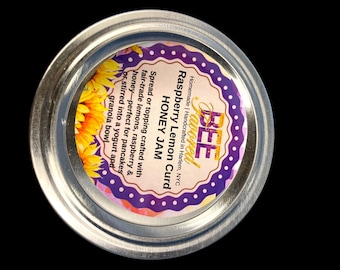 Lemon Raspberry Curd Honey Jam - 8oz