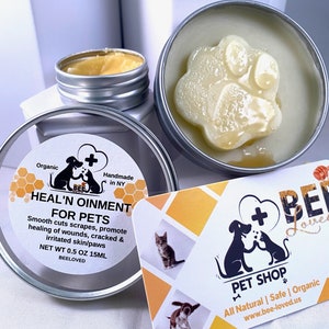 Organic Paw Balm: Handmade Heal&#39;n Ointment for Pets