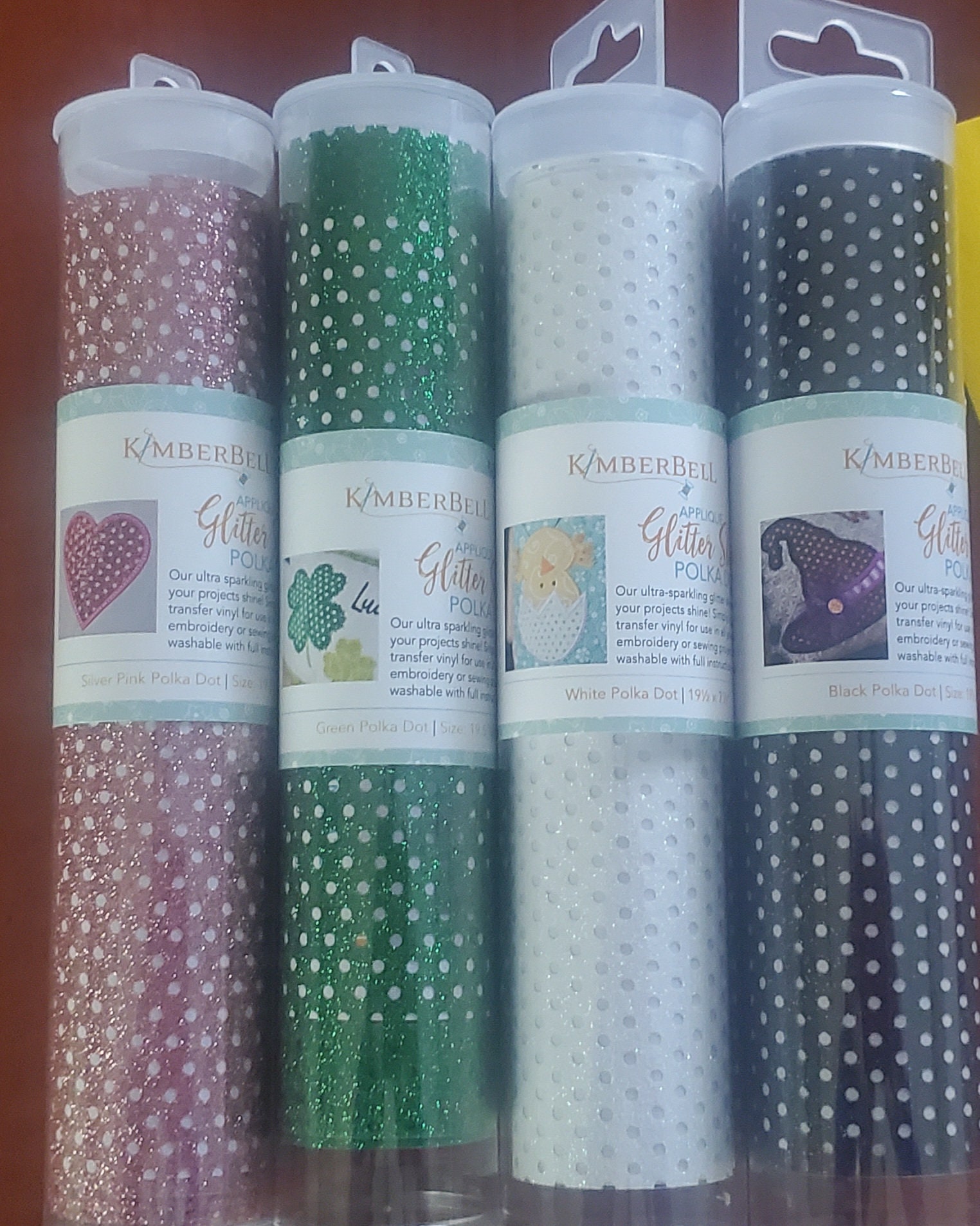 Kimberbell Applique Glitter Sheet Polka Dots & Embroidery Etsy