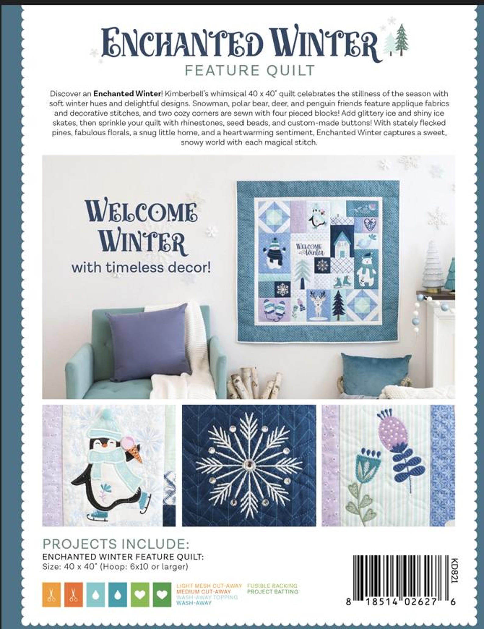 Kimberbell Enchanted Winter Quilt - Etsy