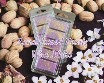 SANDALWOOD PETALS Wax Melts| Strong Scented | Candles | Gift Ideas | Wax Tarts | Christmas Stocking Stuffer