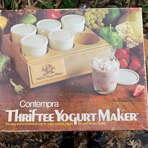 Vintage Contempra Thriftee Yogurt Maker In Original Box, Model TY-66