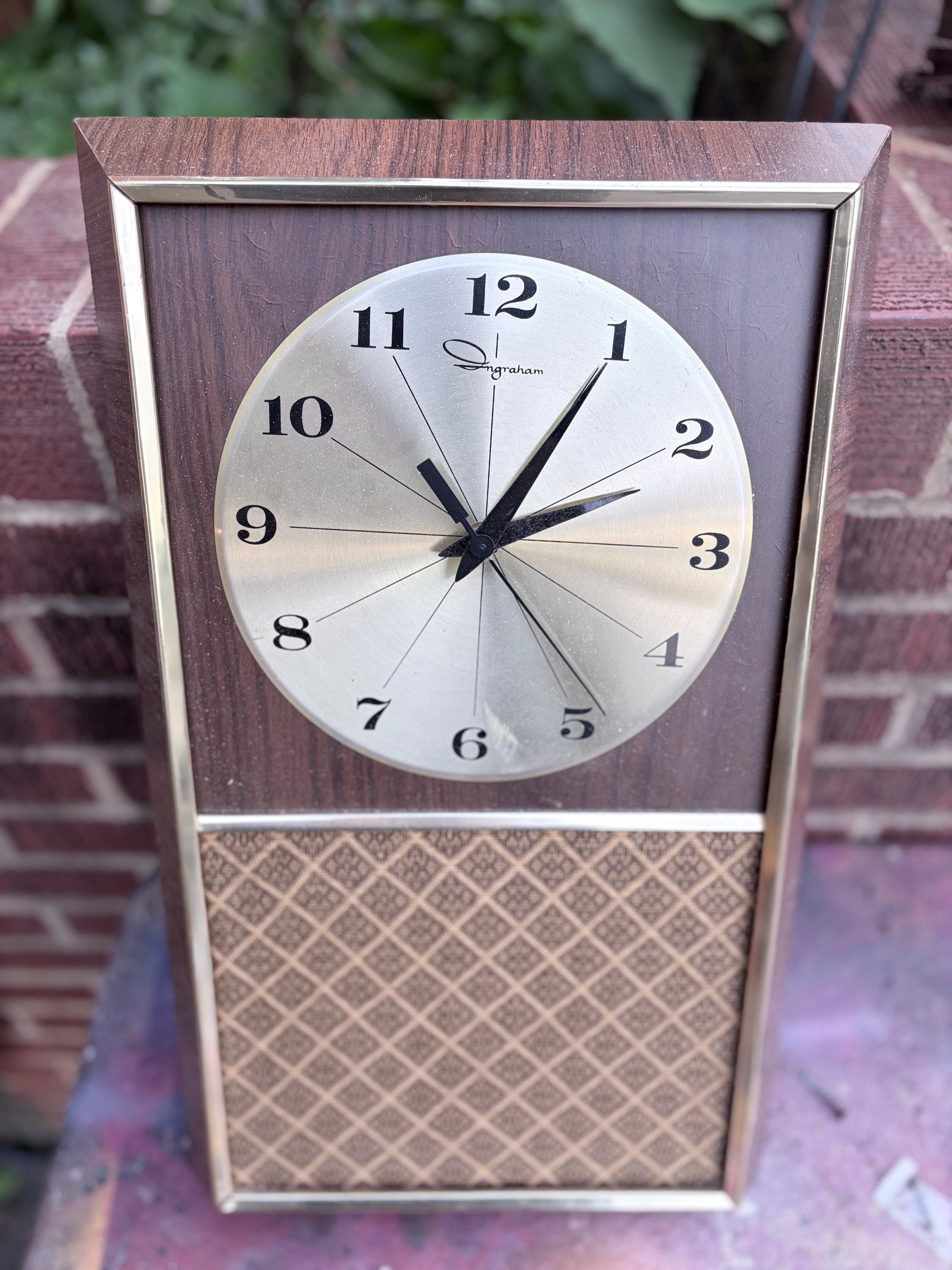 1950’s INGRAHAM タイルウォールクロック アメリカンヴィンテージ Ingraham Wall Clock Vintage - Etsy