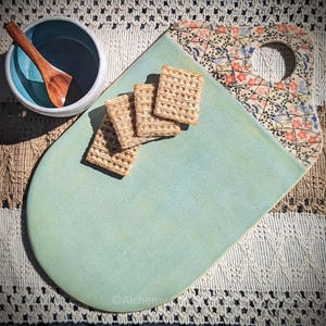 Handgemachte Wildblumen Servierbrett