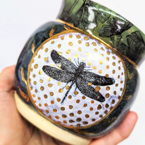 Dragonfly & Gingko Mug