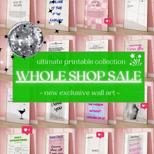 WHOLE SHOP SALE Wall Art, Gallery Wall Art, Printable Wall Art, Eclectic Gallery Set, Maximalist Wall Art, Trendy Prints
