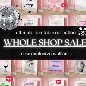 WHOLE SHOP SALE Wall Art, Gallery Wall Art, Printable Wall Art, Eclectic Gallery Set, Maximalist Wall Art, Trendy Prints